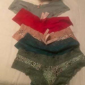 5 Pairs of Victoria Secrets Lace Thong Panties